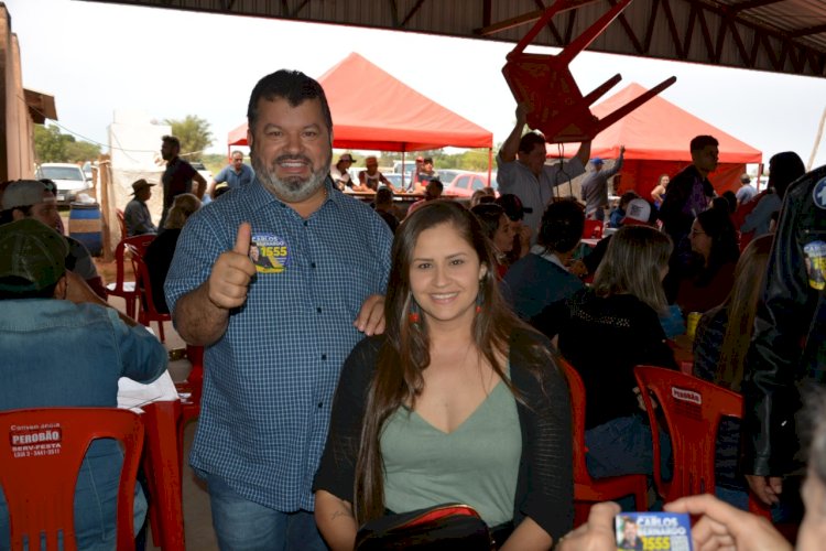 Carlos Bernardo participa de quermesse no Assentamento Santa Olga