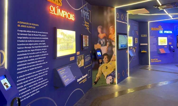 Mostra traz a luta da mulher no futebol e a história da Copa feminina