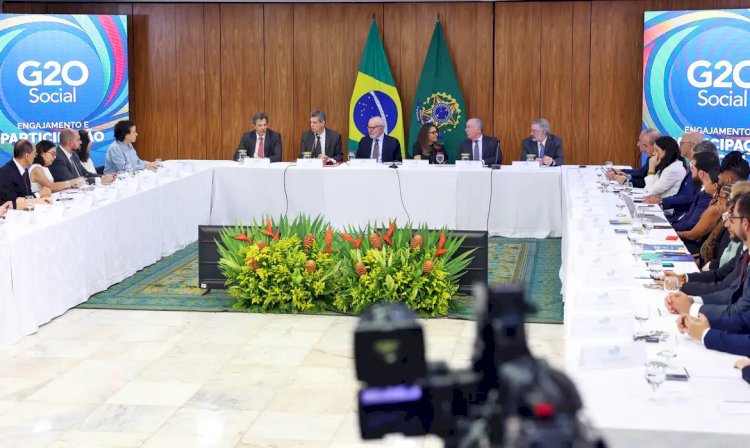 G20: Lula promete entregar propostas da sociedade a chefes de Estado