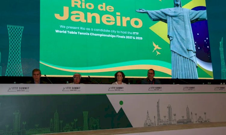 Rio de Janeiro será a sede do Mundial de Tênis de Mesa em 2029